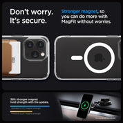 Case Spigen Ultra Hybrid Mag iPhone 15 Pro (MagSafe) - White - Spigen - Funda4 - 5 - 2 / CSUHMIPH15P - WHDastore