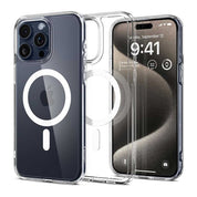 Case Spigen Ultra Hybrid Mag iPhone 15 Pro Max (MagSafe) - White - Spigen - Funda/ CSUHMIPH15PM - WHDastore
