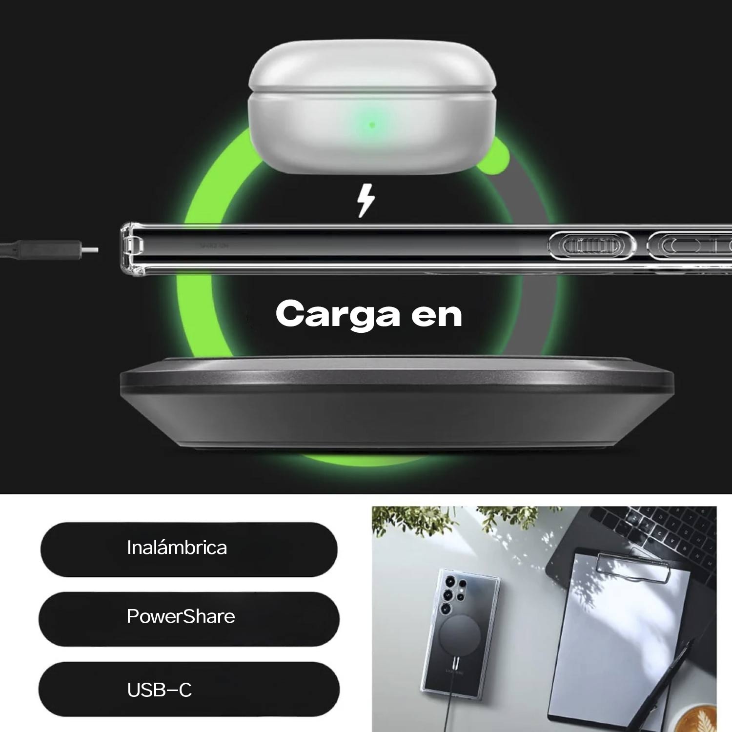 Case Spigen Ultra Hybrid OneTap Ring Galaxy S24 Ultra (MAGSAFE) - Spigen - Funda4 - 5 - 7 / CSUHMGG24U - WTHDastore