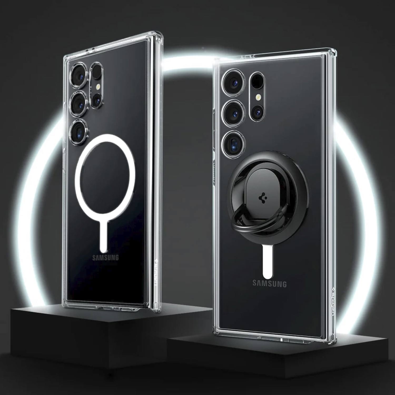 Case Spigen Ultra Hybrid OneTap Ring Galaxy S24 Ultra (MAGSAFE) - Spigen - Funda4 - 5 - 7 / CSUHMGG24U - WTHDastore