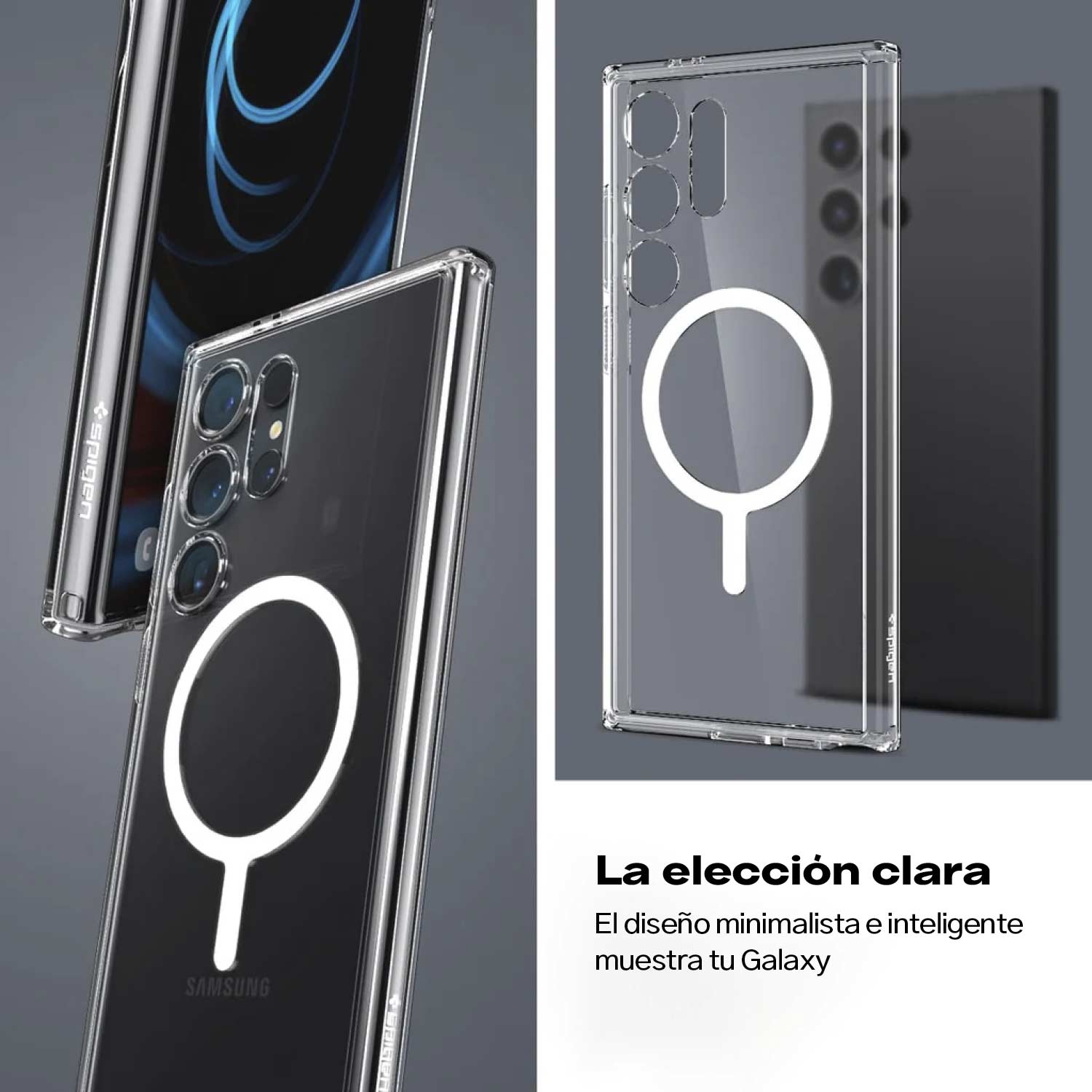Case Spigen Ultra Hybrid OneTap Ring Galaxy S24 Ultra (MAGSAFE) - Spigen - Funda4 - 5 - 7 / CSUHMGG24U - WTHDastore