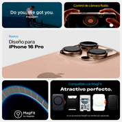 Case Spigen Ultra Hybrid T + Control de Cámara iPhone 16 Pro (MagSafe) - Spigen - Funda4 - 5 - 6 / CSUHMIP16PMAGSAFE - WHDastore