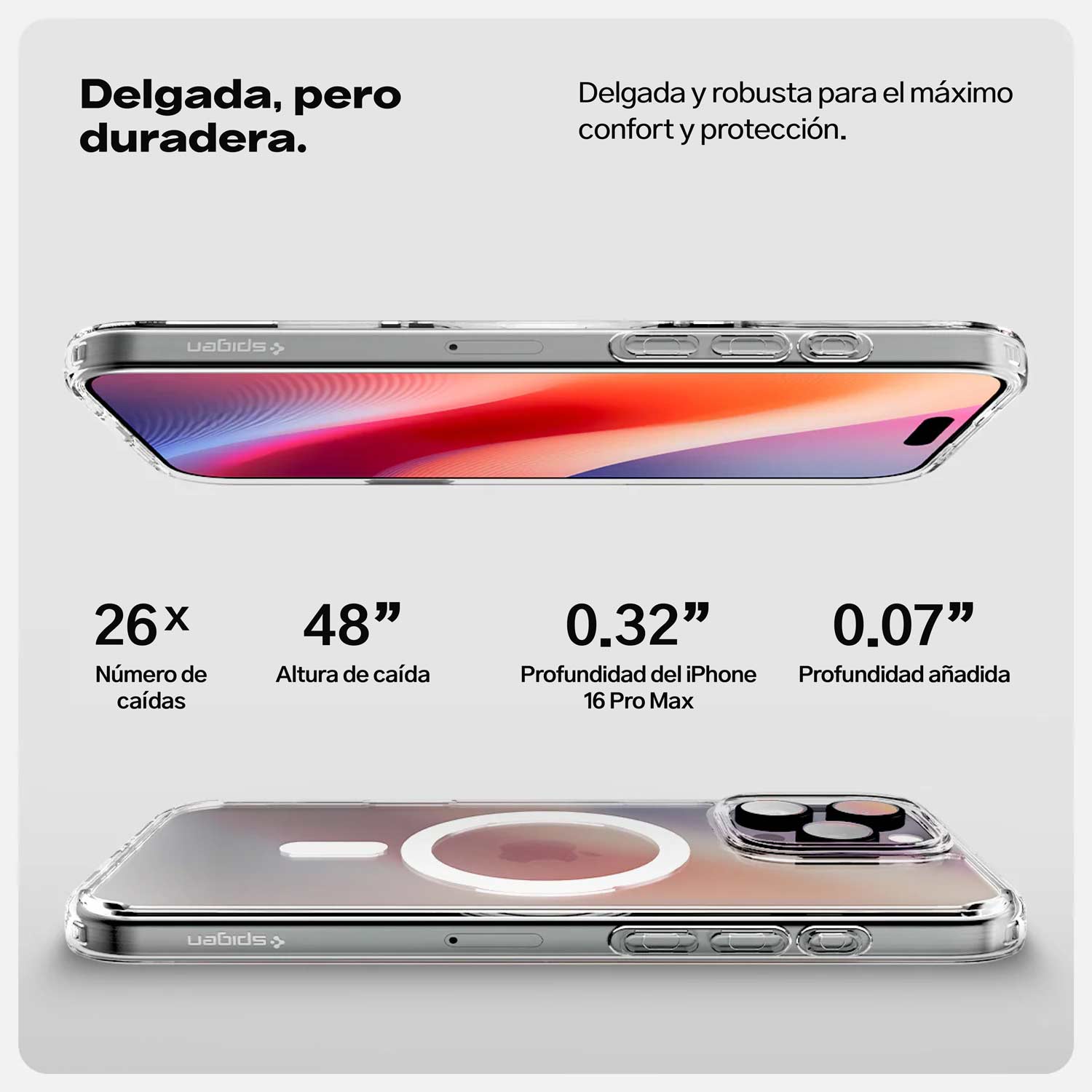 Case Spigen Ultra Hybrid T + Control de Cámara iPhone 16 Pro Max (MagSafe) - Spigen - Funda4 - 5 - 3 / CSUHMIP16PMMAGSAFE - WHDastore