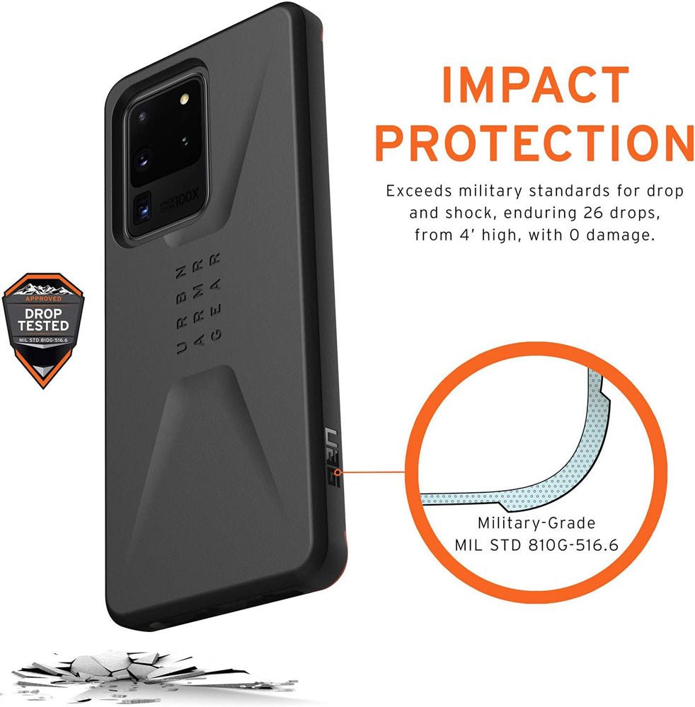 Case UAG Civilian Galaxy S20 Ultra - Black (OUTLET) - UAG - Funda/ CUAGCGS20U - BOUTDastore