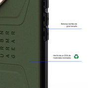 Case UAG Civilian iPhone 16 (MagSafe) - Olive Drab - UAG - FundaDastore
