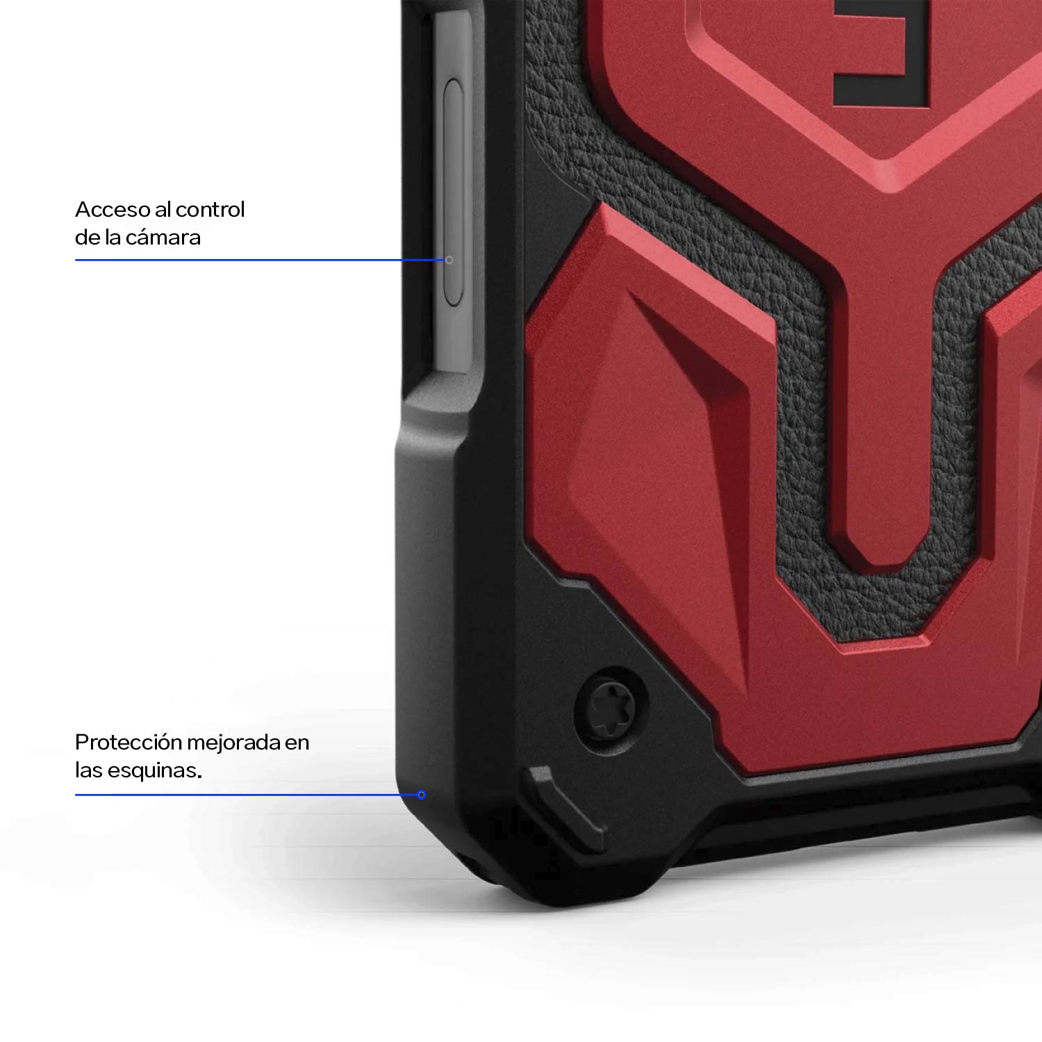 Case UAG Monarch Pro iPhone 16 (MagSafe) - Crimson - UAG - FundaDastore