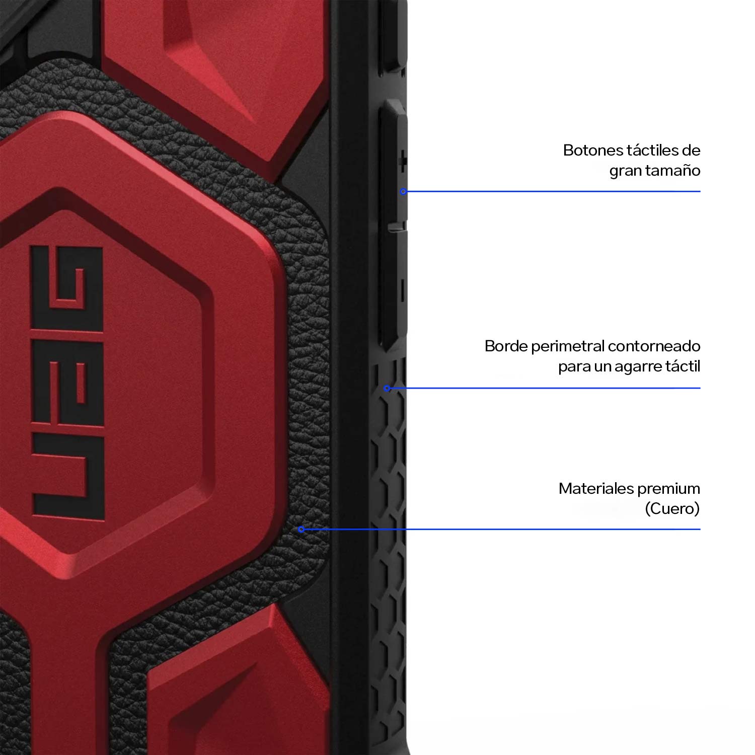 Case UAG Monarch Pro iPhone 16 (MagSafe) - Crimson - UAG - FundaDastore