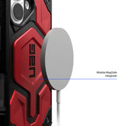 Case UAG Monarch Pro iPhone 16 (MagSafe) - Crimson - UAG - FundaDastore