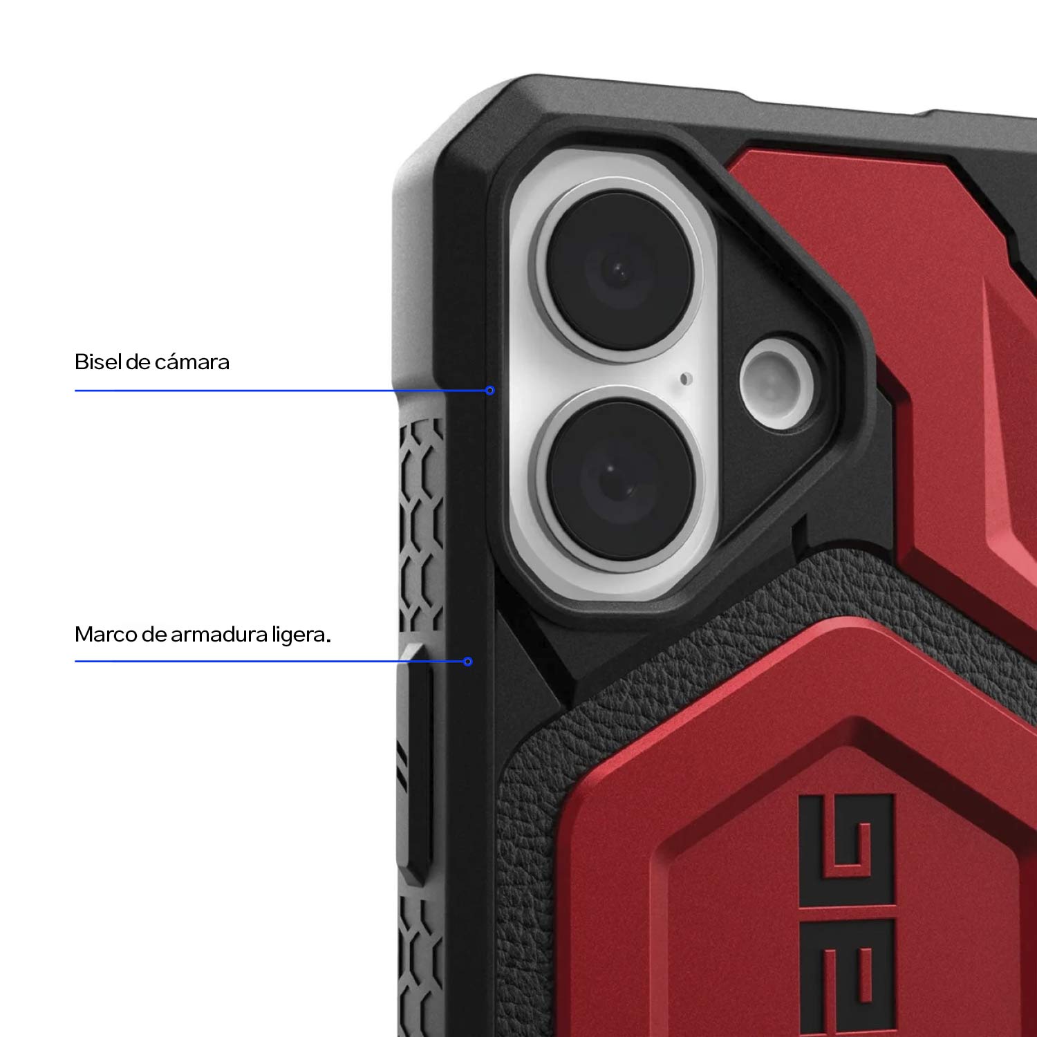 Case UAG Monarch Pro iPhone 16 (MagSafe) - Crimson - UAG - FundaDastore