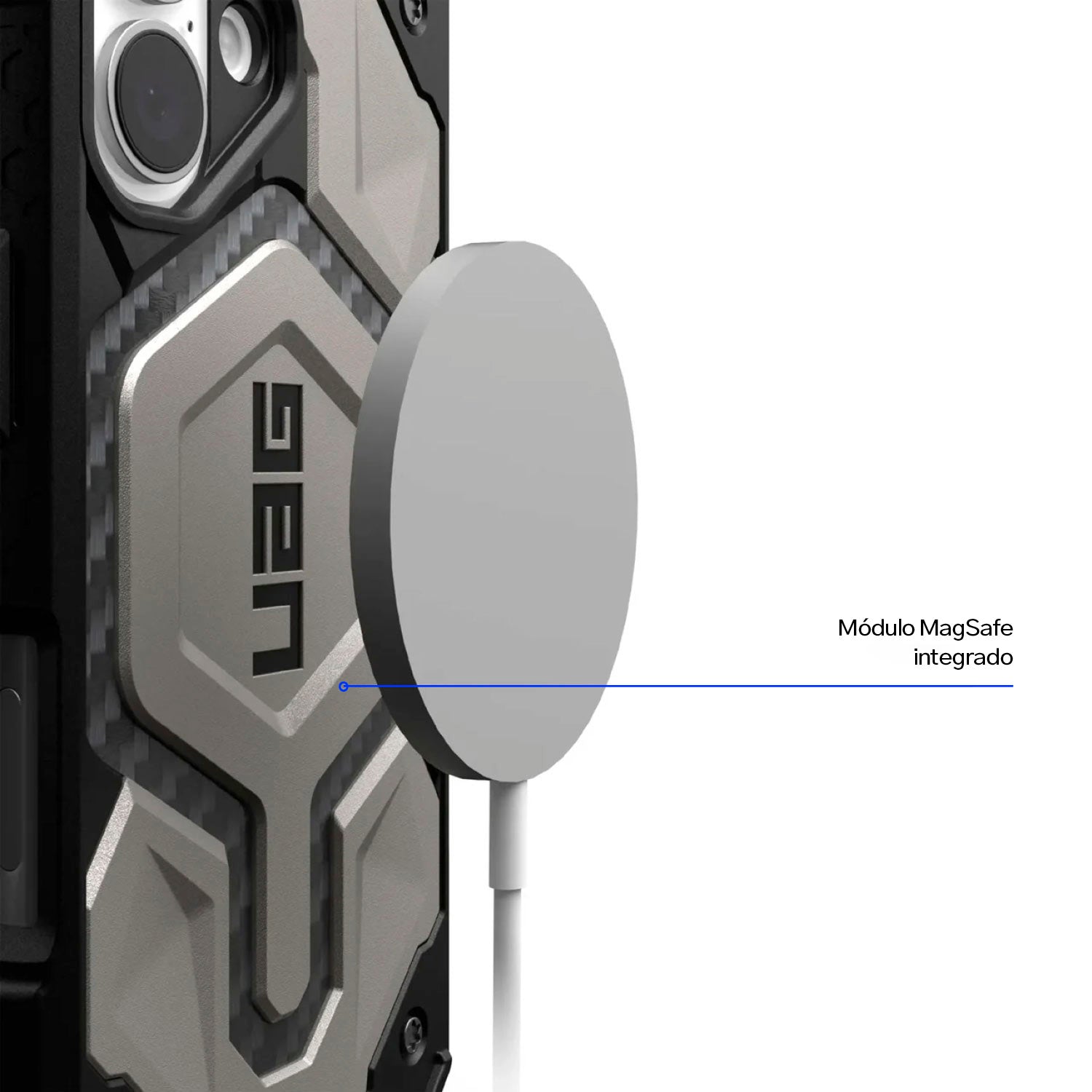 Case UAG Monarch Pro iPhone 16 (MagSafe) - Titanium - UAG - FundaDastore
