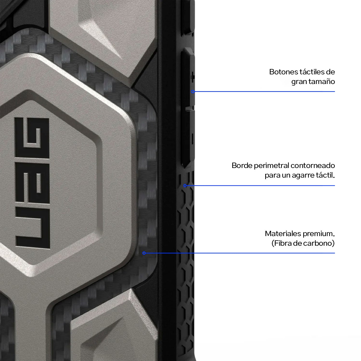 Case UAG Monarch Pro iPhone 16 (MagSafe) - Titanium - UAG - FundaDastore