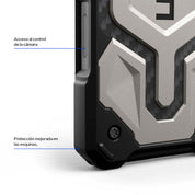 Case UAG Monarch Pro iPhone 16 (MagSafe) - Titanium - UAG - FundaDastore