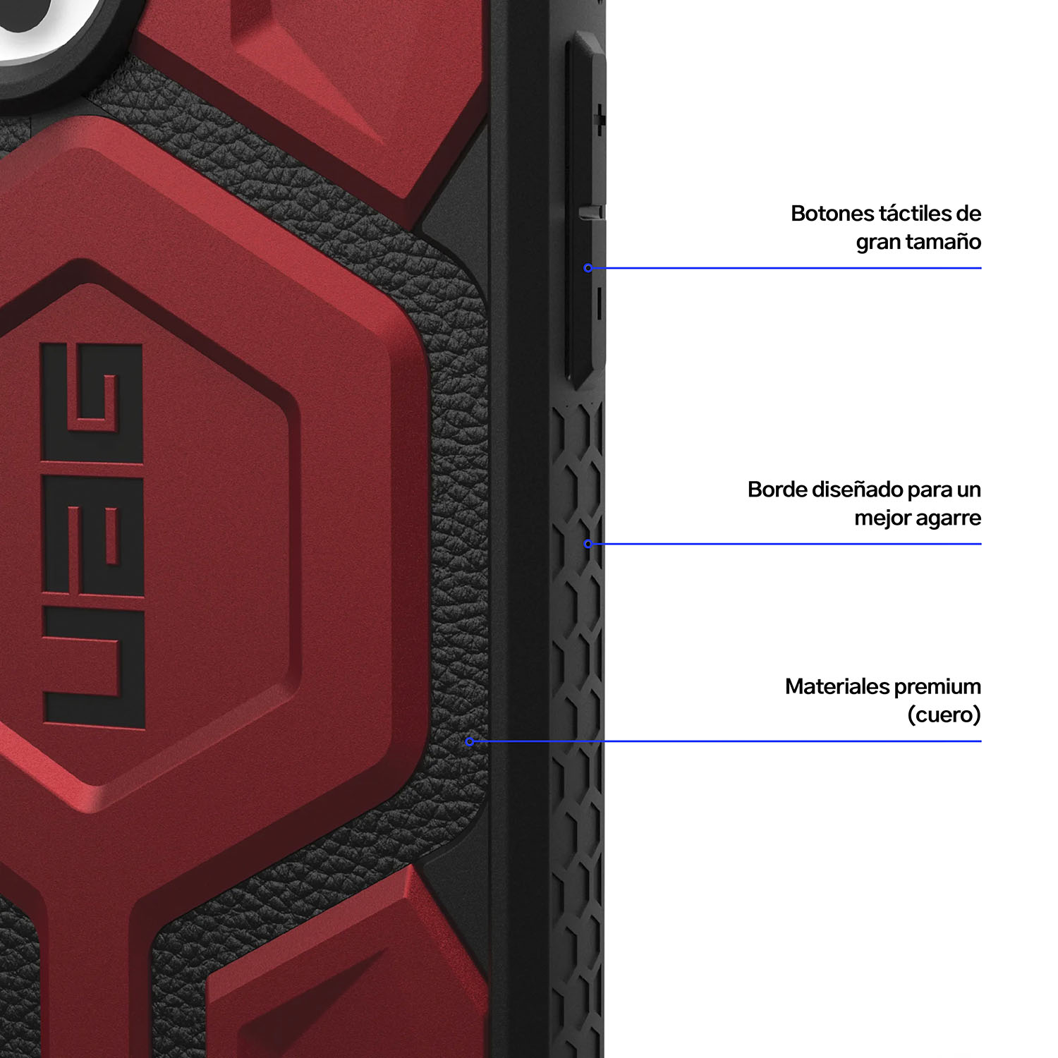 Case UAG Monarch Pro iPhone 16 Pro Max (MagSafe) - Crimson - UAG - Funda3 - 6 - 2 / CUAGMPP16PMMS - CDastore