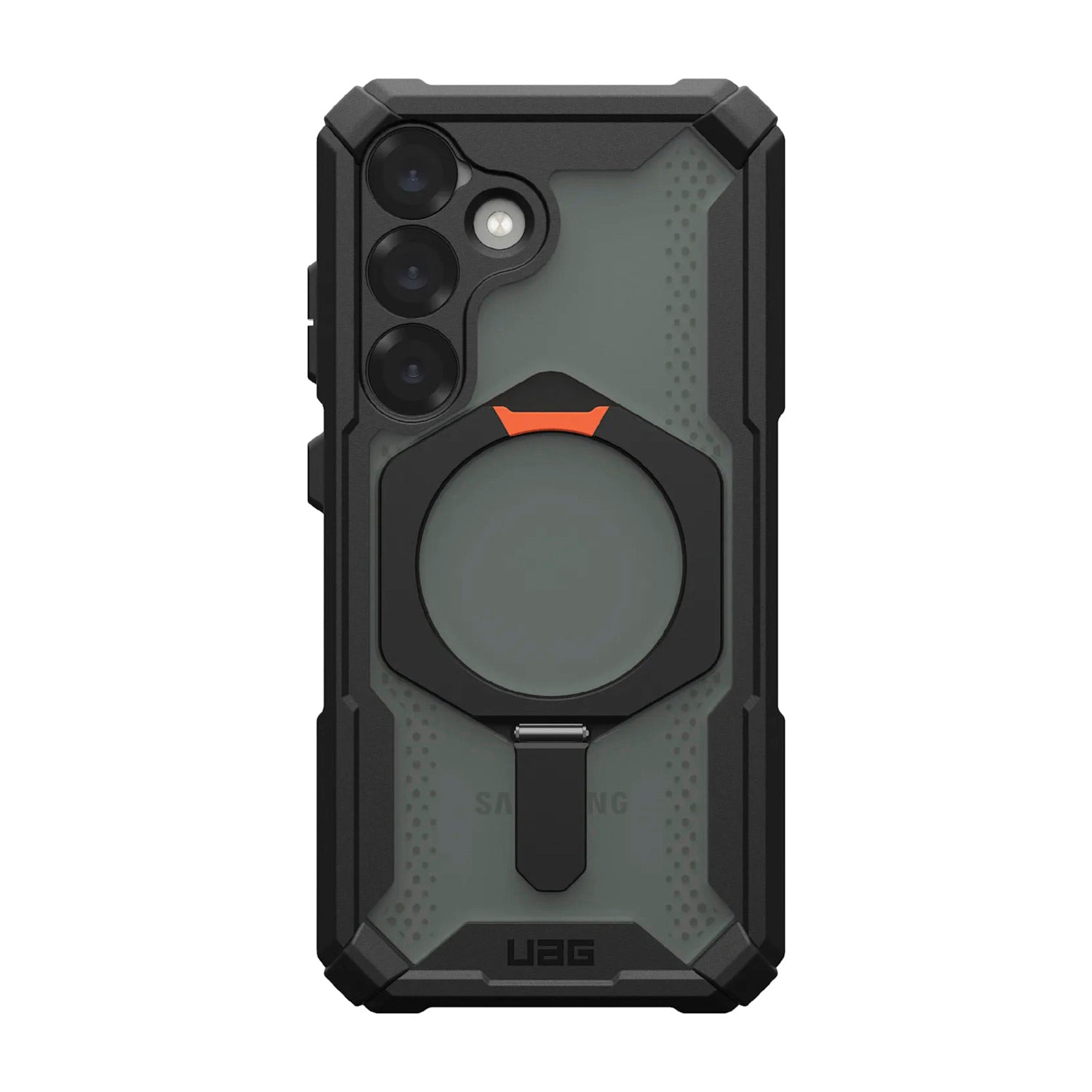 Case UAG Plasma XTE Galaxy S25 (MagSafe) - Black and Orange - UAG - FundaDastore