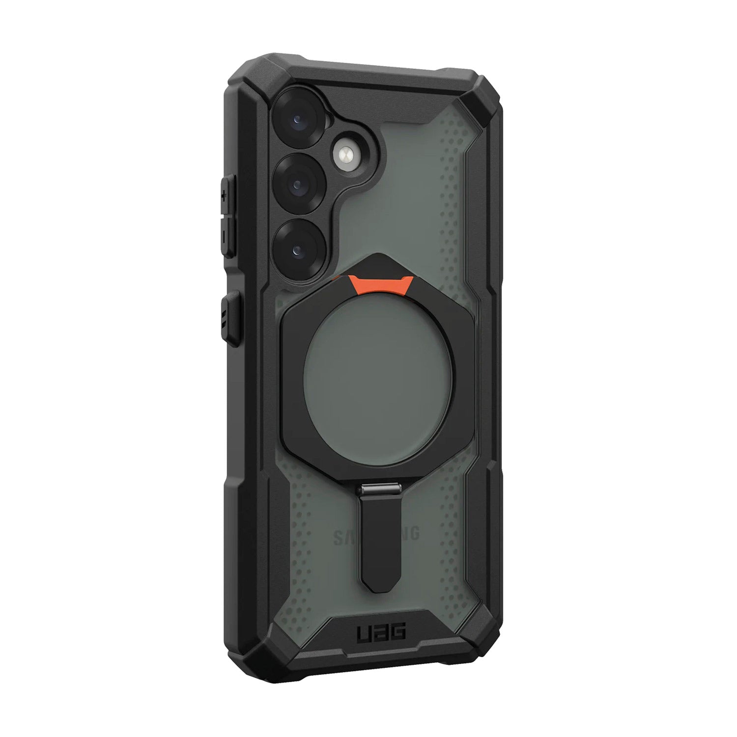 Case UAG Plasma XTE Galaxy S25 (MagSafe) - Black and Orange - UAG - FundaDastore