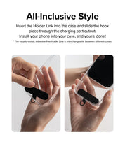 Correa Ringke Holder Link Strap - Black / White - Ringke - Strap5 - 3 - 10 / HRHLS - BCKWDastore