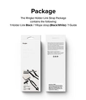 Correa Ringke Holder Link Strap - Black / White - Ringke - Strap5 - 3 - 10 / HRHLS - BCKWDastore