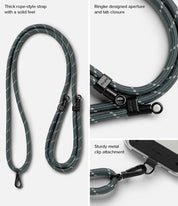 Correa Ringke Holder Link Strap - Charcoal / Gray - Ringke - Strap5 - 3 - 4 / HRHLS - CHGRDastore
