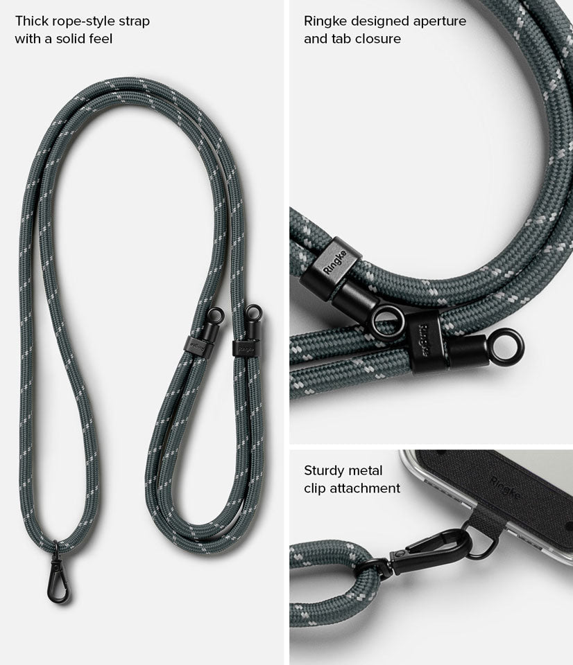 Correa Ringke Holder Link Strap - Charcoal / Gray - Ringke - Strap5 - 3 - 4 / HRHLS - CHGRDastore
