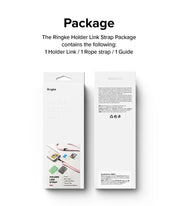 Correa Ringke Holder Link Strap Design - Black / White (Lettering Patch) - Ringke - Strap5 - 2 - 4 / CRHLS - BkWLPDastore