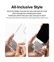 Correa Ringke Holder Link Strap Design - Black/White (Checkerboard Black) - Ringke - Strap5 - 2 - 7 / CRHLS - BWCBDastore