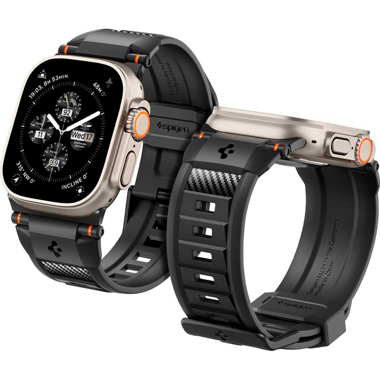 Correa Spigen Rugged Ultra Band Apple Watch (49mm / 46mm / 45mm / 44mm) - Spigen - Correa Apple Watch/ CSRUBAW49BCKDastore