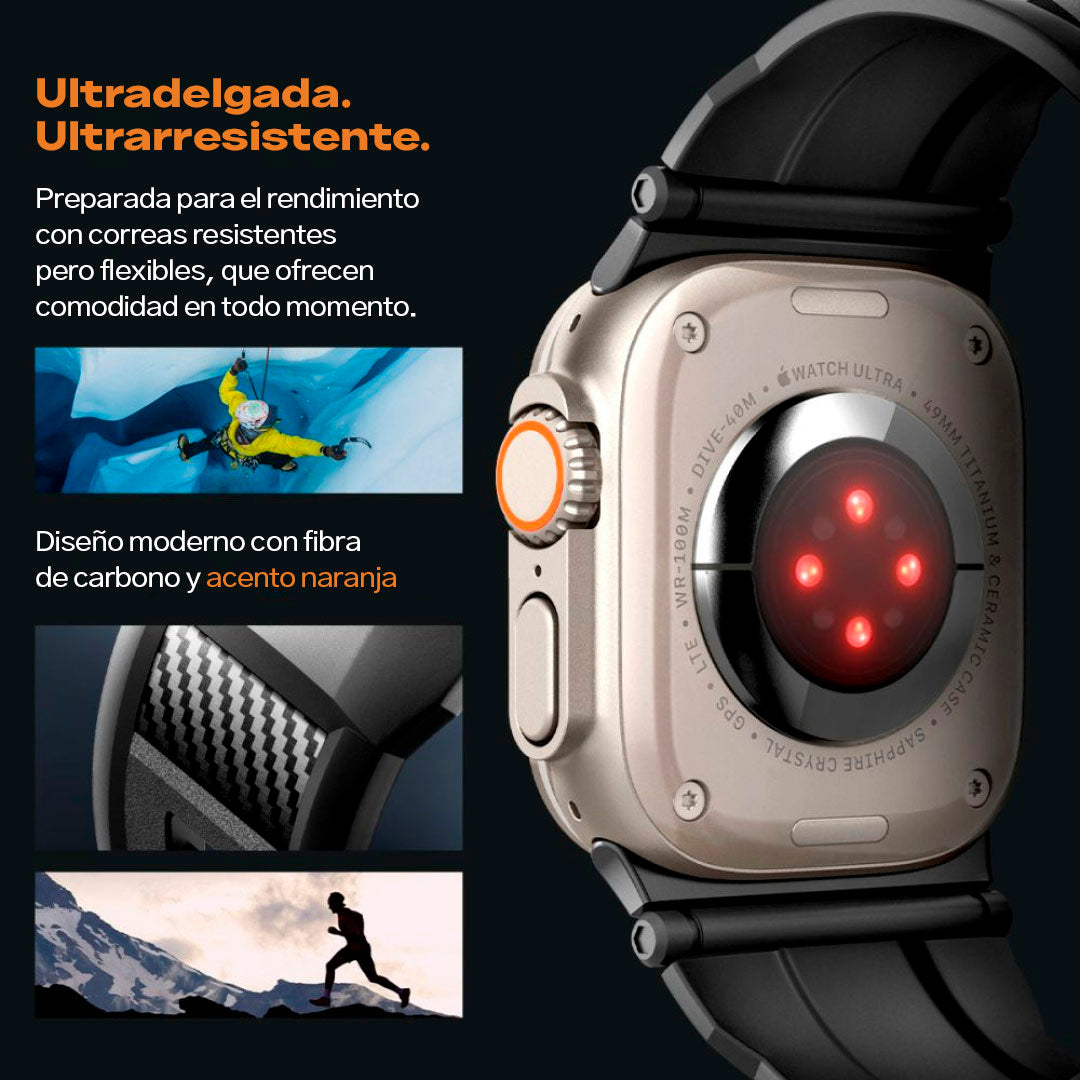 Correa Spigen Rugged Ultra Band Apple Watch (49mm / 46mm / 45mm / 44mm) - Spigen - Correa Apple Watch/ CSRUBAW49BCKDastore