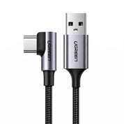 UGREEN cable USB-A a USB-C 1M 18W en ángulo 90° para carga y uso cómodo