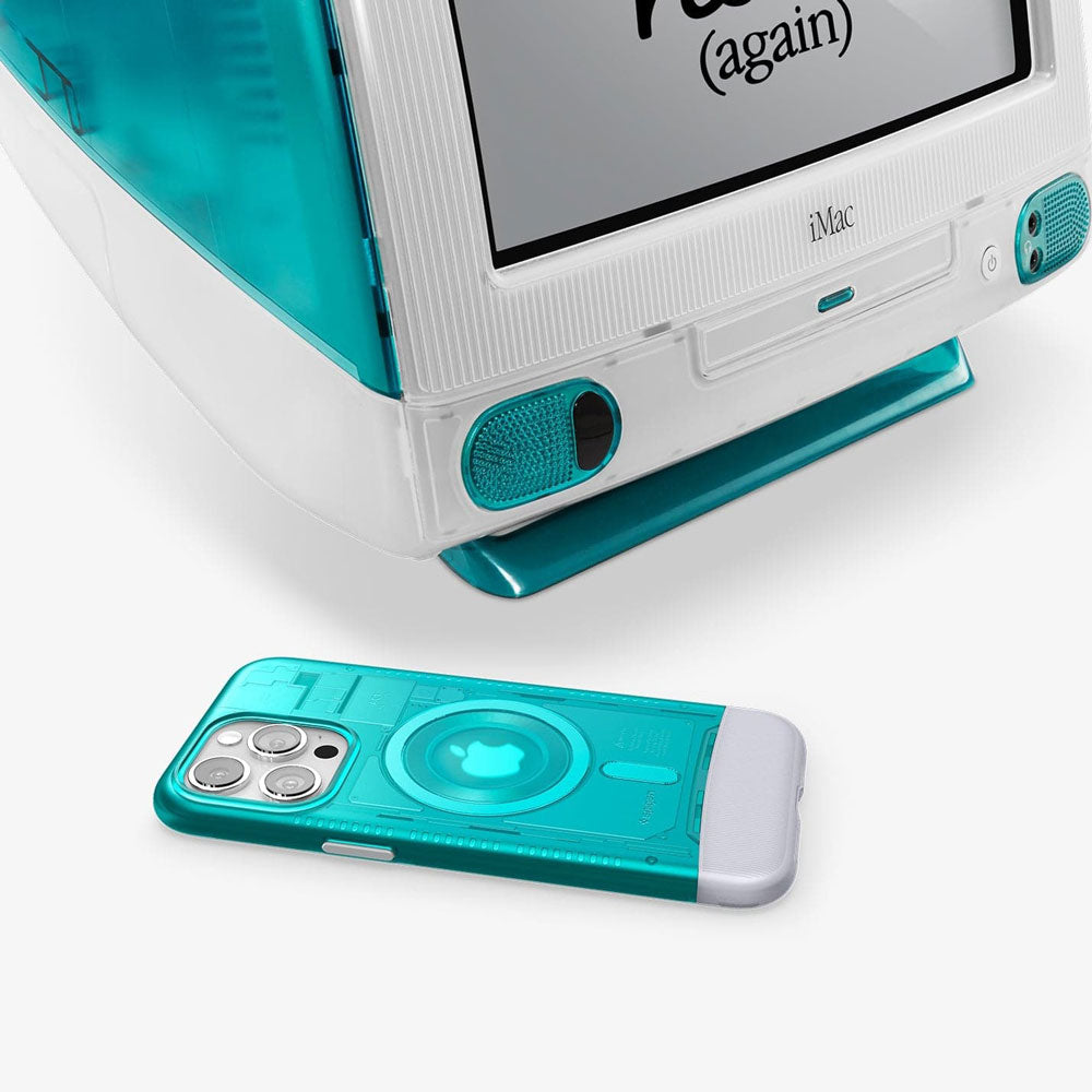 Case Spigen Classic C1 Mag iPhone 15 Pro Max (MagSafe) - Bondi Blue