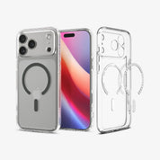 Case Spigen Crystal Hybrid iPhone 17 Pro (MagSafe) - Clear Graphite