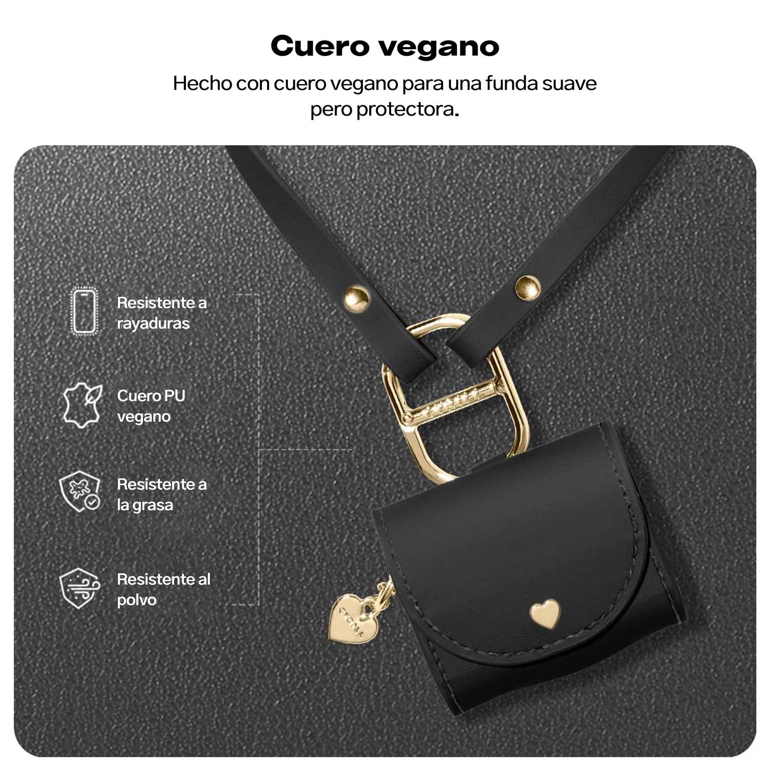 Funda Cartera Cyrill MiniBag AirPods 4 - Cyrill - Accesorios para Audífonos5 - 4 - 2 / FCCMBA4 - BDastore