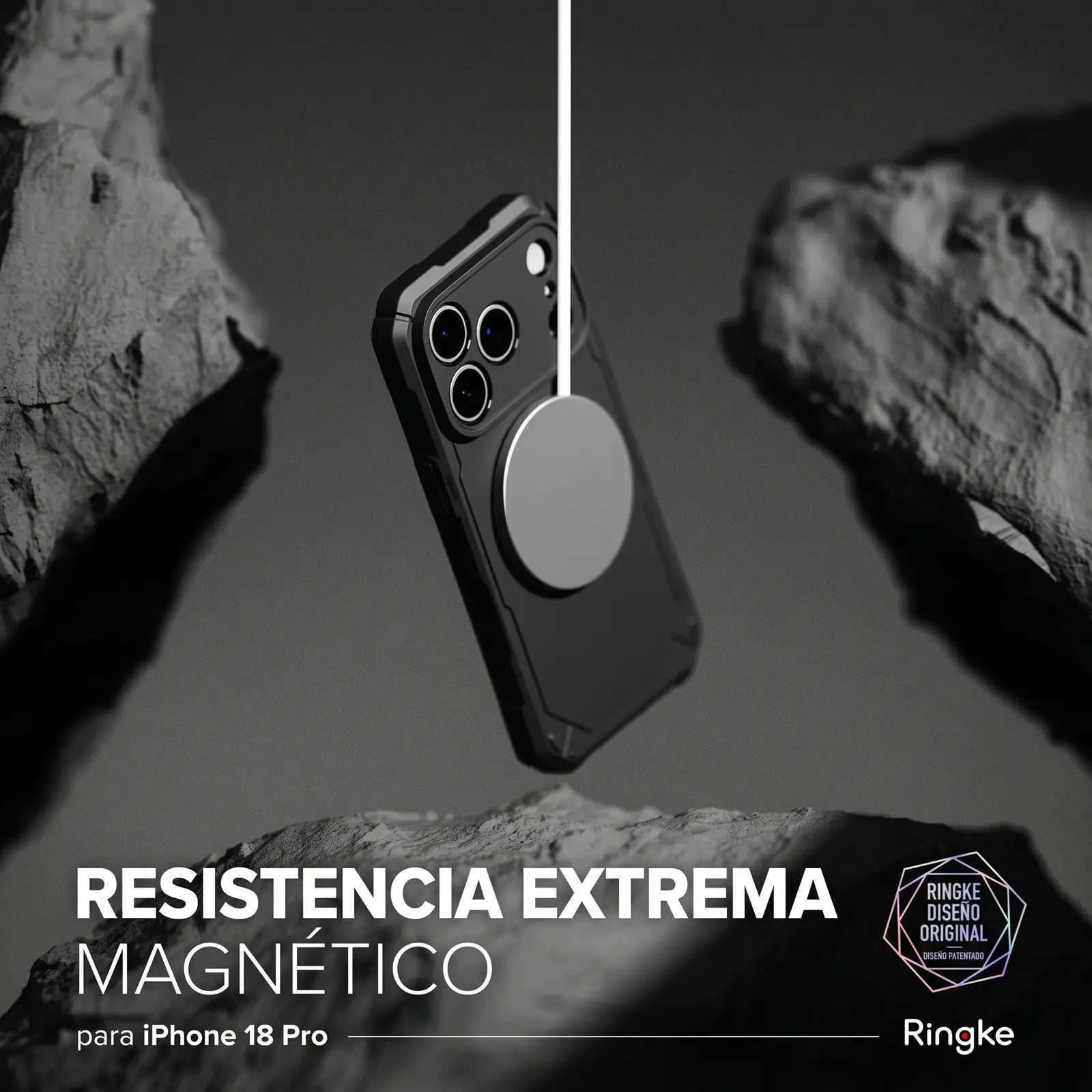 Case Ringke Rugged Gear Magnetic para iPhone 18 Pro Max / 17 Pro Max Black