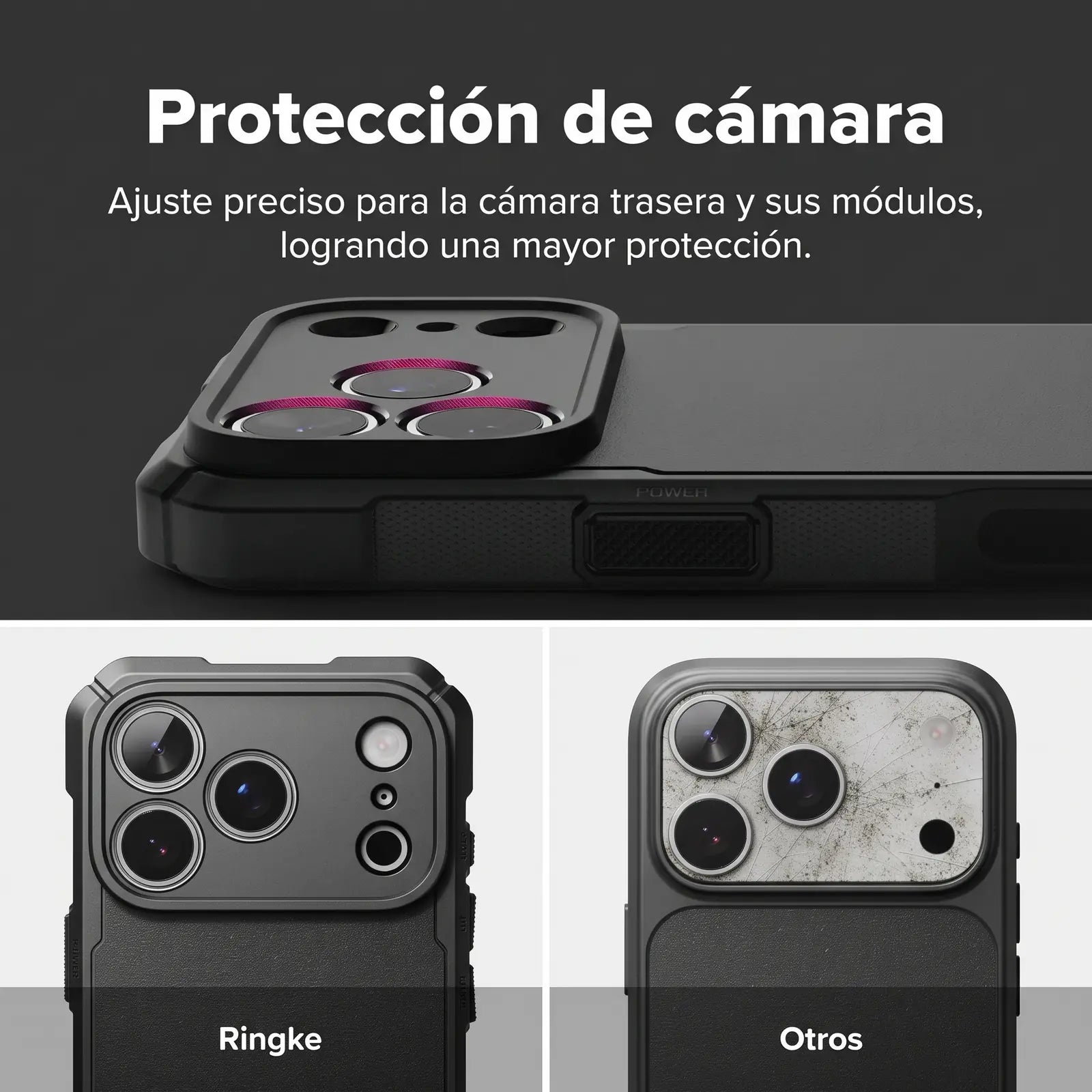 Case Ringke Rugged Gear Magnetic para iPhone 18 Pro Max / 17 Pro Max Black