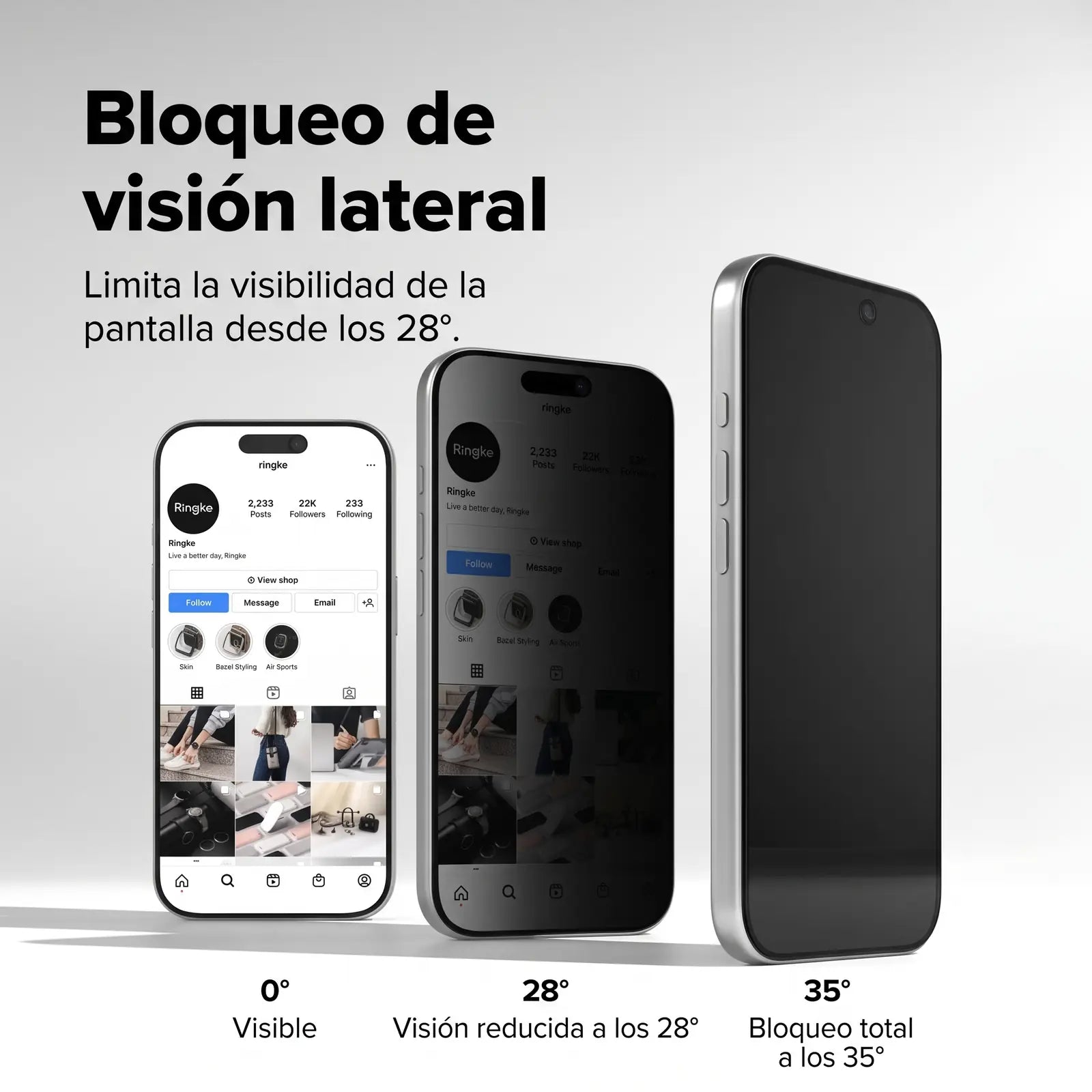 Ringke Mica de Vidrio Privacy iPhone 18 Pro Max con Instalador