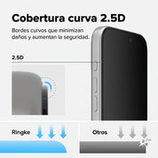 Ringke Mica de Vidrio Privacy iPhone 18 Pro Max con Instalador