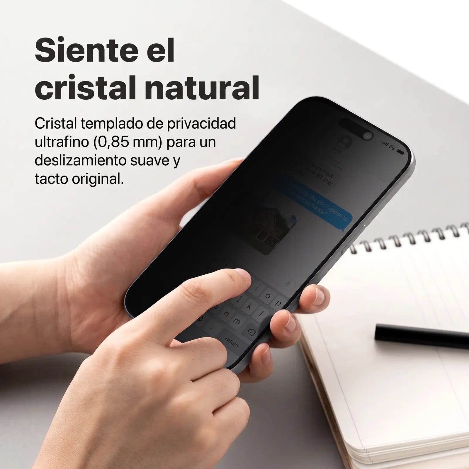 Ringke Mica de Vidrio Privacy iPhone 18 Pro Max con Instalador