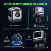 Cargador UGREEN Uno Robot GaN 30W USB-C - Space Gray - OPENBOX