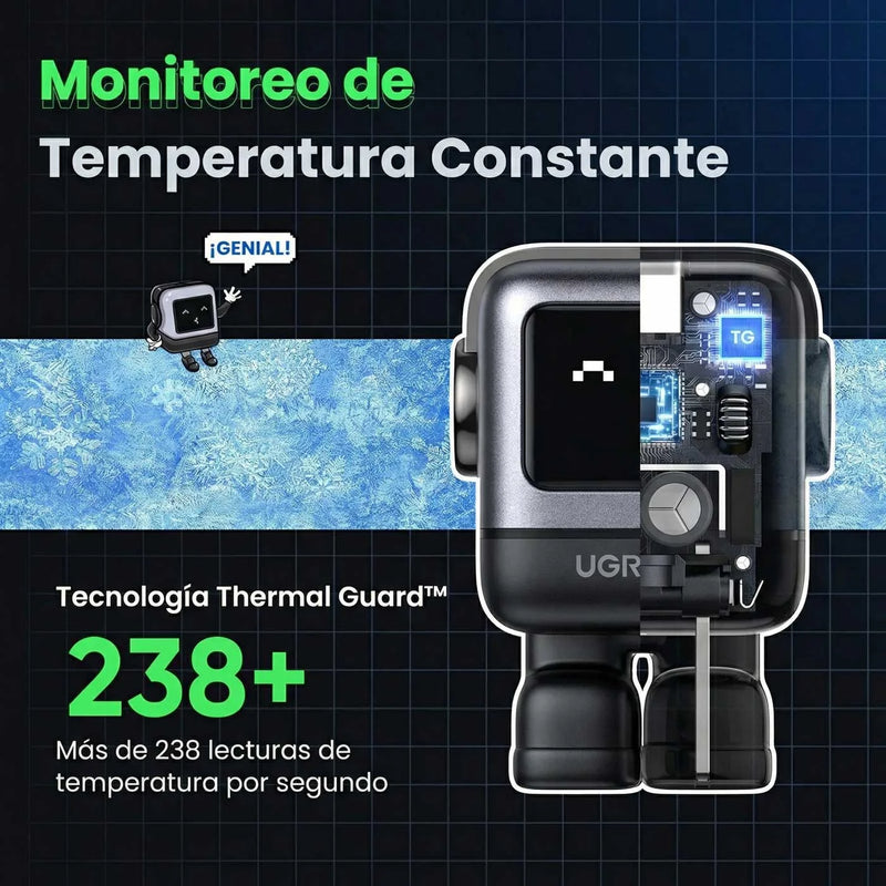 Cargador UGREEN Uno Robot GaN 30W USB-C - Space Gray - OPENBOX