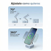 Cargador Inalámbrico UGREEN MagFlow 2-en-1 25W (MagSafe) - 55960B