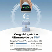 Cargador Inalámbrico UGREEN MagFlow 2-en-1 25W (MagSafe) - 55960B