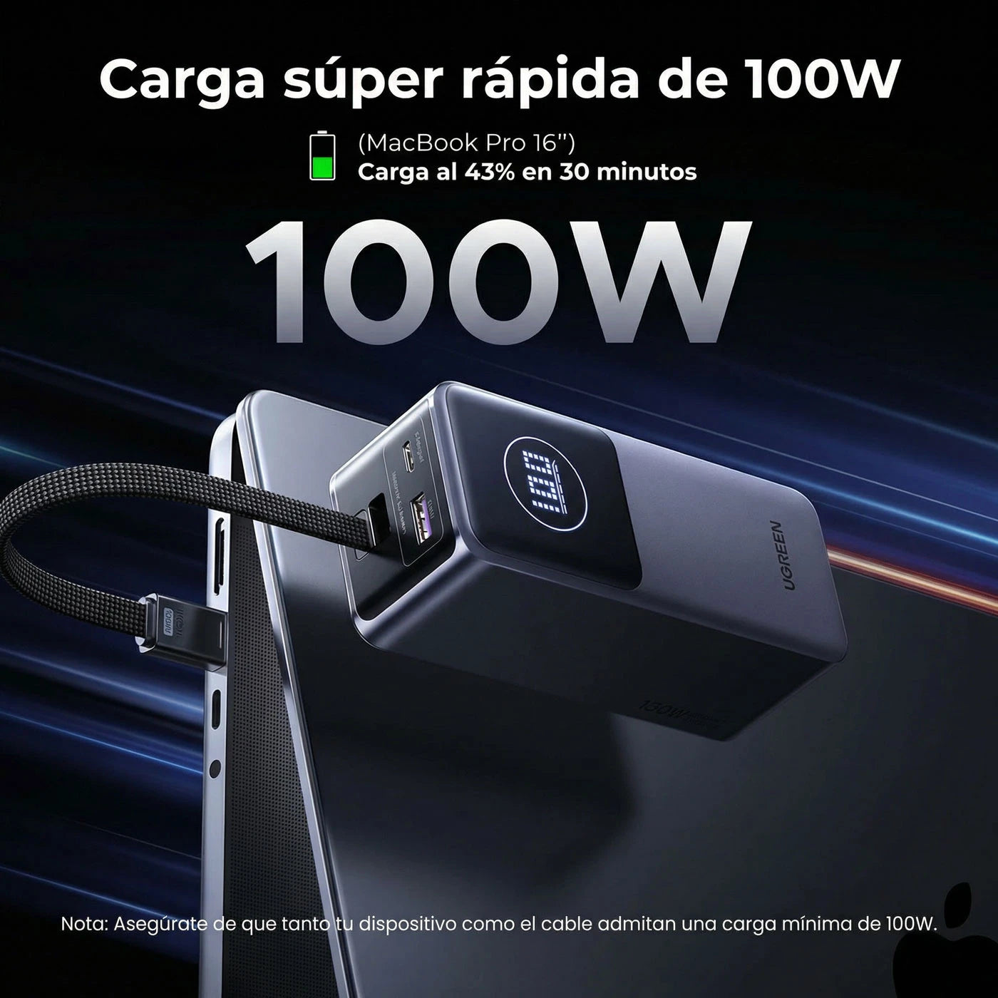 Power Bank Ugreen 130W 20,000mAh