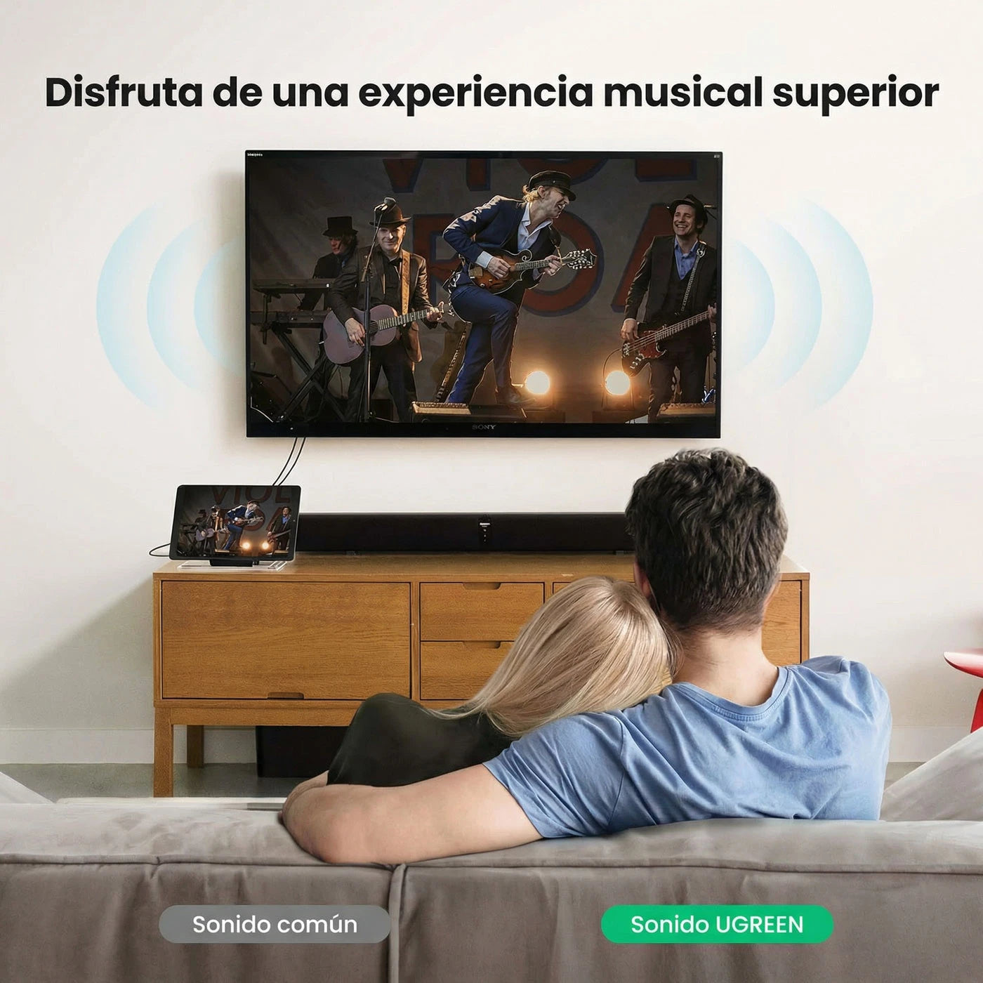 Cable de audio 3.5 mm a RCA UGREEN (Hi-Fi)