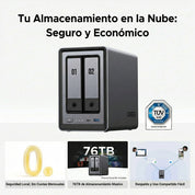 UGREEN NASync DXP2800 - NAS 2 bahías 2.5GbE para hogar y oficina