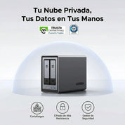 UGREEN NASync DXP2800 - NAS 2 bahías 2.5GbE para hogar y oficina