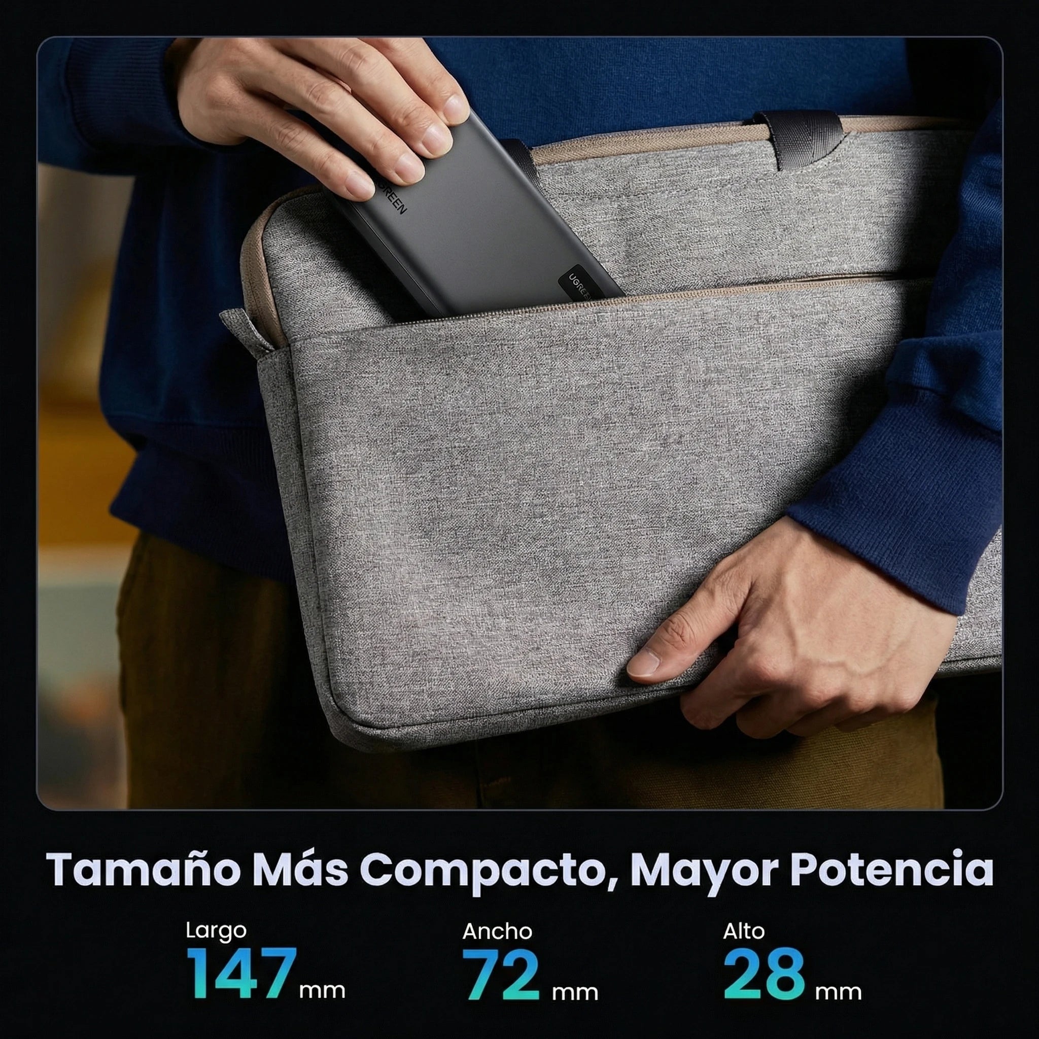 Power Bank UGREEN 20,000 mAh — 22.5W carga rápida - 25683