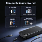 Power Bank UGREEN 20,000 mAh — 22.5W carga rápida - 25683
