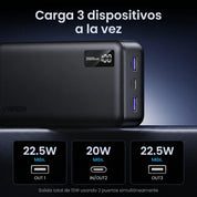 Power Bank UGREEN 20,000 mAh — 22.5W carga rápida - 25683