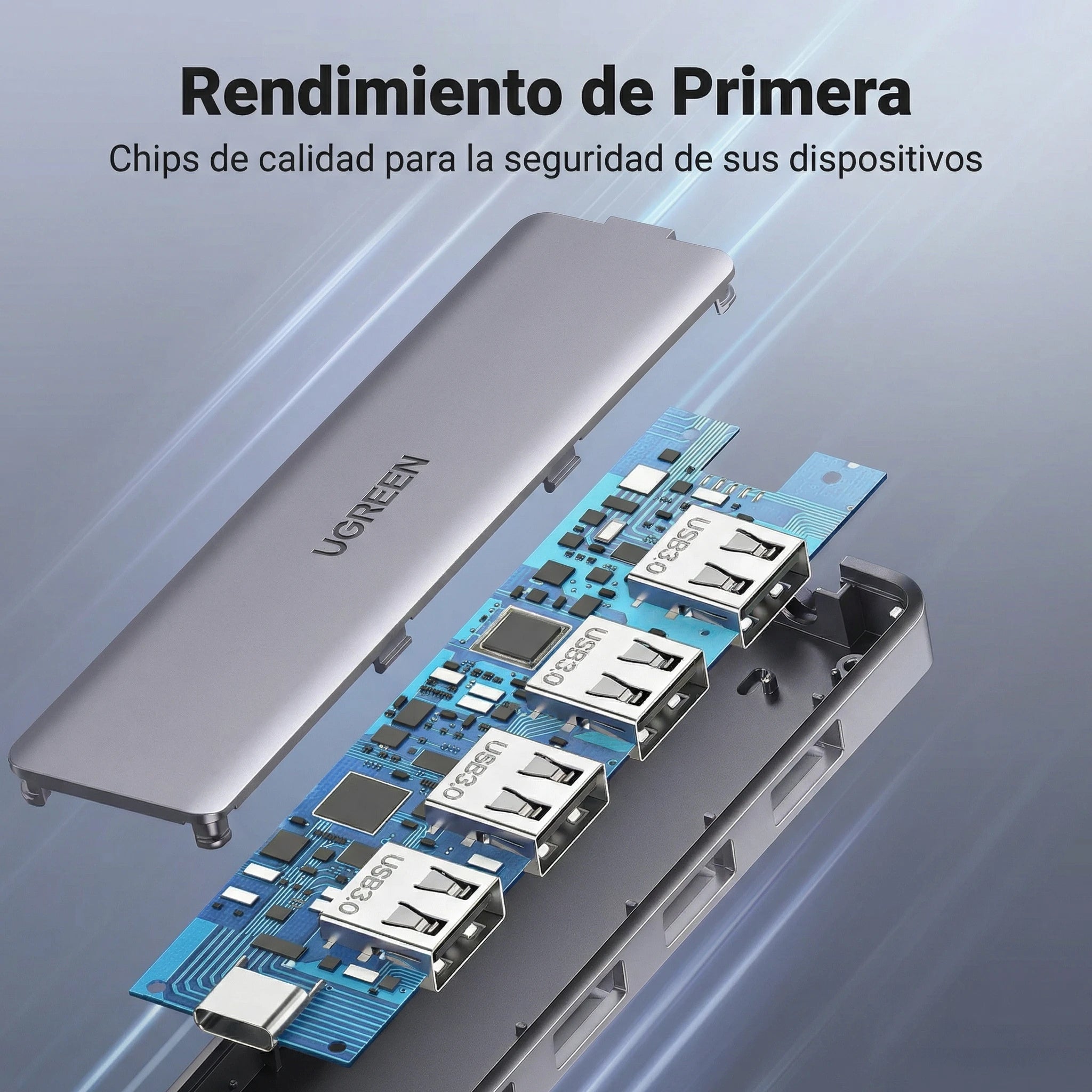 Hub Ugreen USB-C Ultra Slim 4 en 1