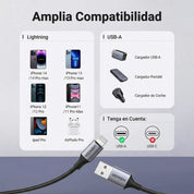 Cable UGREEN USB-A a Lightning 1M 12W (certificado) - 60156