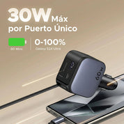 Cargador para auto UGREEN Nexode 60W con cable retráctil - 55212B